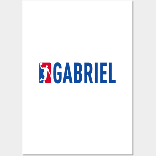 Gabriel NBA Basketball Custom Player Your Name T-Shirt Posters and Art